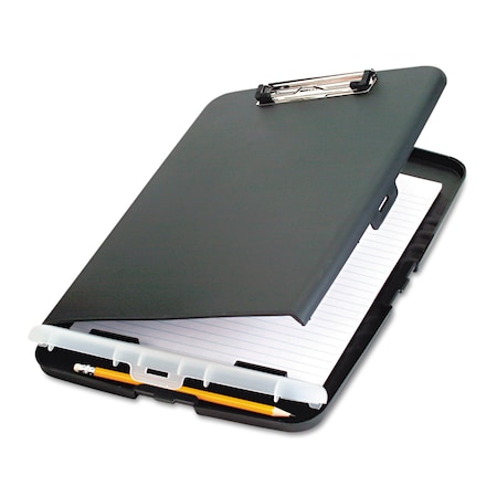 Officemate Low Profile Storage Clipboard, 1/2" Capacity, Holds 9w x 12h, Charcoal 83303